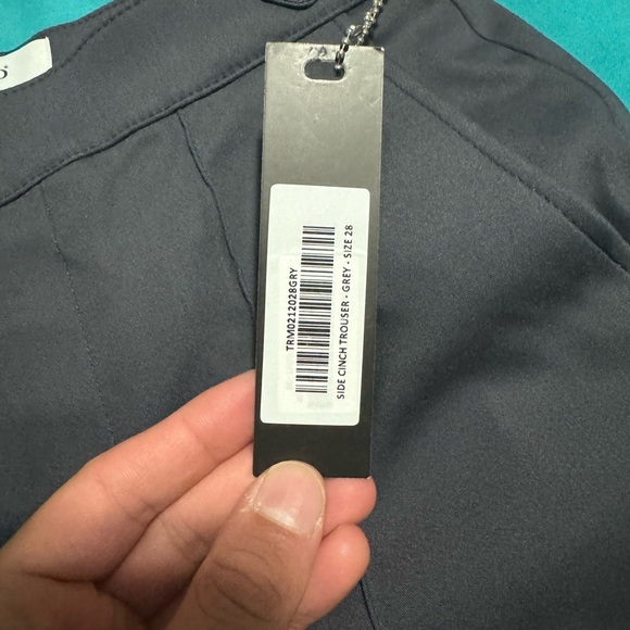 Brand new: legend London: PLAIN STRETCH TROUSER W/ SIDE CINCH - GREY 28” - Picture 7 of 9